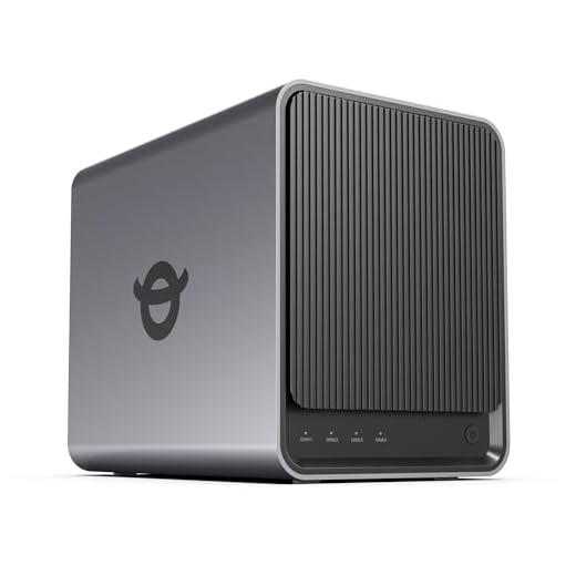 Yxk Zero1 Pro 4-Bay Desktop NAS, Intel N100 Quad-Core CPU, Enthusiasts Home & Office NAS Storage for Different OS, 8GB RAM, 2 * M.2 NVMe Slots, 2 * 2.5GbE, 4K HDMI, Network Attached Storage (Diskless)