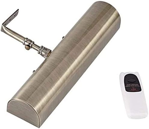 Concept 102L Cordless Remote Control LED Picture Light- 11 1/2 inch Antique Brass With Silver Undertones