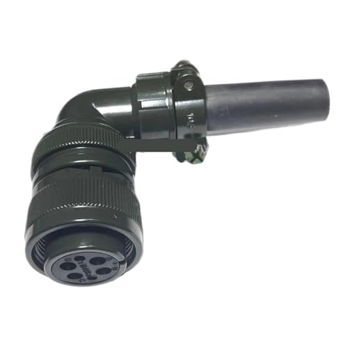Conector angular de 6 pines MS3108B para servomotores y automatización industrial
