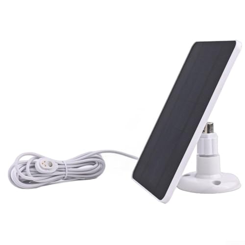 Panel de carga solar de 4 W con cable largo para cámaras Arlo incluyendo Pro 4 Ultra 2 Pro 3 reflector y Pro 5S compatible con monitoreo (blanco)