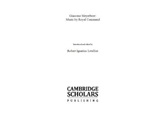 Giacomo Meyerbeer: Music by Royal Command book cover