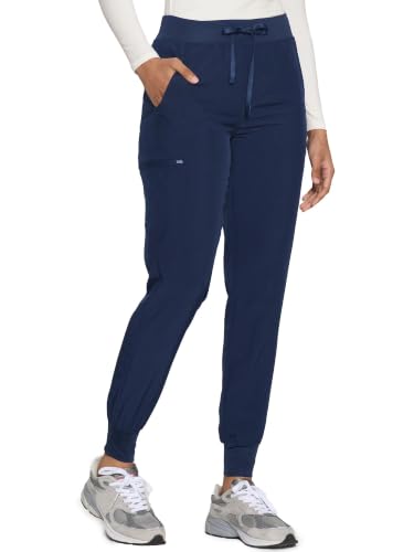 Image of COZYFIT Womens Scrub Pants - Soft Stretch Yoga Style with 5 Pockets, Slim Fit Jogger Scrubs Pants for Women