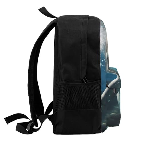 Sac à dos grande capacité résistant à l'eau imprimé dauphin camping