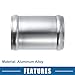 A ABSOPRO Car Adapter Joiner Pipe Universal 51mm 2.01
