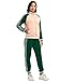 ANOTWENER Damen Trainingsanzug Set Gestreiftem Jogginganzug Sportanzug Zweiteiler Freizeitanzug mit Taschen JW-3006-L