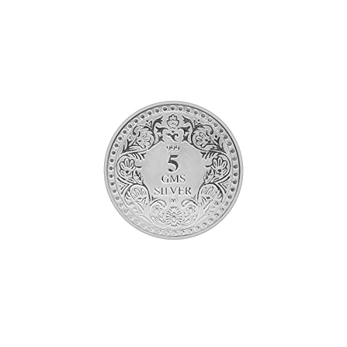 Image of MAA SILVER Pure Silver Queen Victoria BIS Hallmarked Round Coin Chandi Sikka Perfect for Gifting Investment (999 Purity)