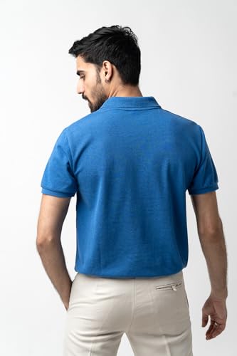 Image of Men's & Boys' Pure Cotton Polo T-Shirt - Half Sleeves, Regular Fit, Solid Plain Classic Polo Collar | Casual & Sportswear