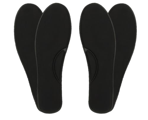 Image of Sukart Black Cushion Soft Comfortable absorption shoes 2 Memory Foam Insole and 2 shoe shiner for Men and Womens Pack of 2 Pair insole and 2 shoe shiner