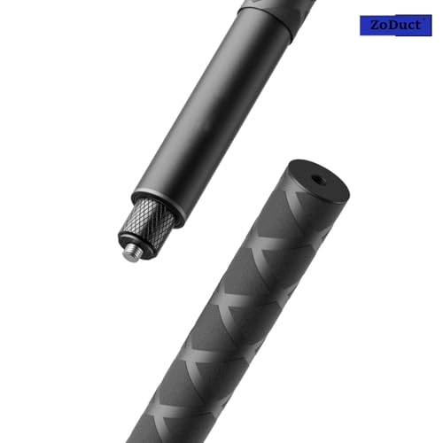 Image of Universal Invisible Action Camera Stick with Soft Grip Monopod Metal Heavy Duty Stick Compatible with Insta 360 X4, X3, X2, Go-Pro Hero 13,12,11,10,9,8,7 and Other Action Camera.