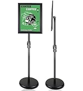 Adjustable Heavy Duty Poster Sign Stand Floor Sign Stand 8.5x11 Inch Floor Sign Holder Both