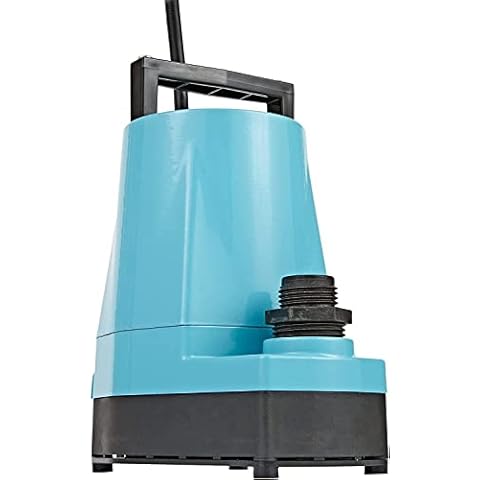 Little Giant 5-MSP 115-Volt, 1/6 HP, 1500 GPH, Aluminum Manual Hydroponics Pump, 10-Ft. Cord, Blue, 505711 Cover