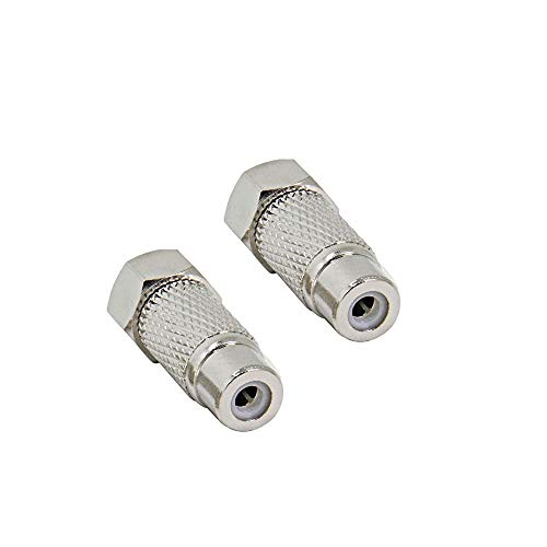image for WICAREYO RF to Coax Adapter, 2PCS F Plug Female Adapter F Type Male Pl