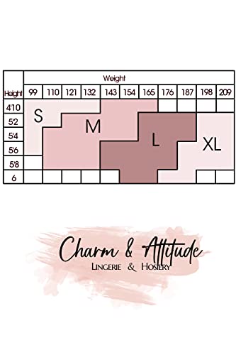 Image of Charm and Attitude Shaping Tights for Women | Butt Lift Slimming Pantyhose Stockings | Shapewear Nylons