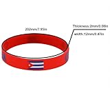 ZENRUIMING 4 pulseras de silicona con bandera cubana, pulseras de goma elástica...