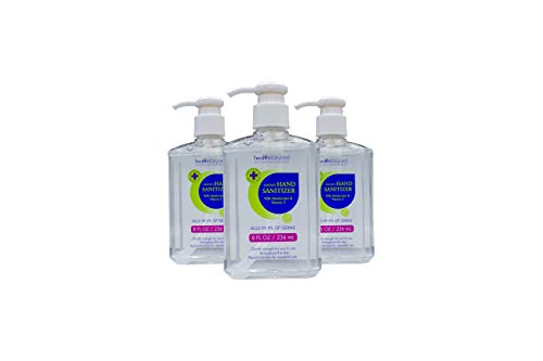 Health & Beyond Hand Sanitizer Gel with Moisturizers & Vitamin E | Kills 99.9% of Germs | 8 FL OZ | Pack of 3, Clear 24 Oz