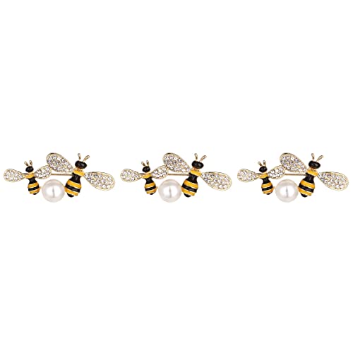 Brooche perle haut de gamme avec détails abeille pour tenue chic