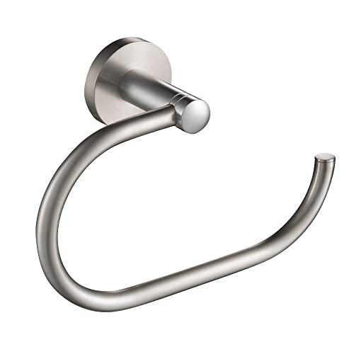KRAUS Elie Bathroom Towel Ring, Brushed Nickel Finish, KEA-18825BN