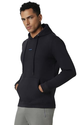 Image of Van Heusen Men's Hooded Neck Relaxed Fit Full Sleeve Sweatshirt | Trendy Hooded Neckline | Laid Back Look