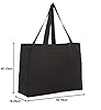Augbunny Durable 100% Cotton 12oz Canvas Heavy Duty Extra Large Grocery Bag Beach Tote Shopping Bag Multi Purpose Daily Use Tote #5