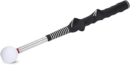 Punho de treinamento de balanço de golfe, auxílio de treinamento de balanço de golfe firme telescópico compacto portátil para prática ao ar livre para campo de golfe para jogador de golfe