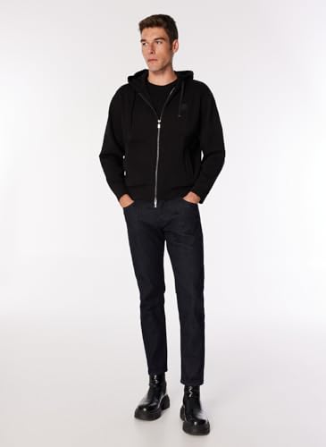 A｜X ARMANI EXCHANGE Men's Bonded Stretch Cotton-Poly Zip Up Sweatshirt2