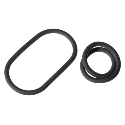 Silicone 9" Slim Wrap Ring - Black