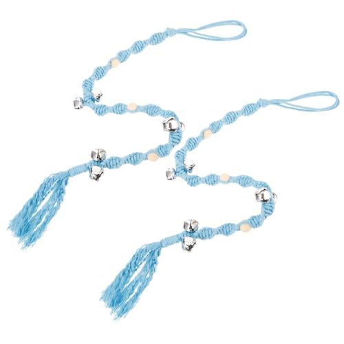 Totority Dog Door Bell Rope Puppy Training Tool Anti-Collision Door Stop Handle for Pet Safety