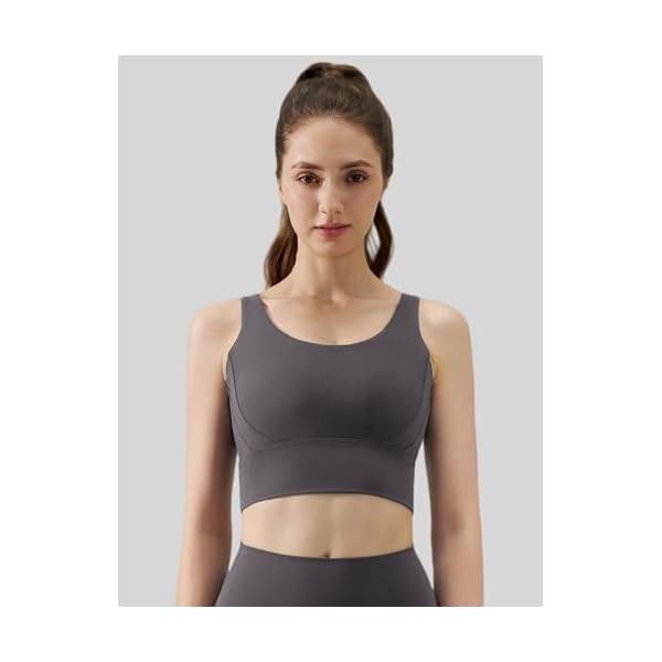 High Impact U Back Sports Bras for Women Wirefree Built in Padding Breathable for Running Yoga Gym - Image 4