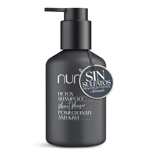 Champú Natural Sin Sulfatos ni Siliconas 250 ML | Limpieza Suave para Cuero Cabelludo Sensible | Con Kiwi y Granada | Cabello Ligero, Suave y con Volumen | Vegano | Envase Reutilizable Nuniq
