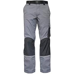 Ropa De Trabajo Seguridad Industrial Gahibre - Pantalón de Trabajo Elástico | Pantalón de Trabajo con Rodilleras | Ropa de Trabajo | Pantalón de Trabajo Reflectante | Talla XL