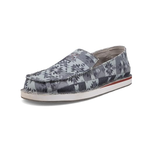 Image of Twisted X Men's Hooey Slip-On, Moc Toe, Grey Multi, 14 M