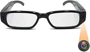 DDLC Camera Glasses Full HD, Video and Photo Shooting Wearable Glasses Camera, Fashion Glasses Mini Video Camera, Unisex Design for Both Man and Woman Use, No Bluetooth (Glass Camera)