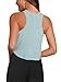 LASLULU Womens Workout Tank Tops Sleeveless Athletic Gym Shirts Racerback Yoga Pilates Tops Summer Fashion 2026(Blue Glass Medium)
