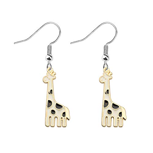 Image of POTIY Giraffe Gifts Gold Plated Giraffe Charm Bracelet Adjustable Pearl Bracelet for Giraffe Lovers Animal Lovers