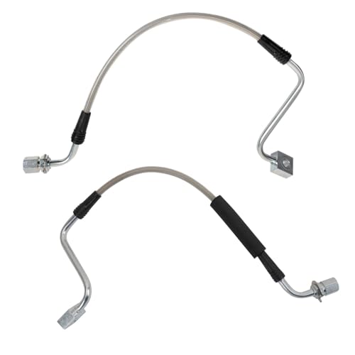 Image of TRQ Front Brake Hose Set Compatible with 2009-2012 Ford Flex