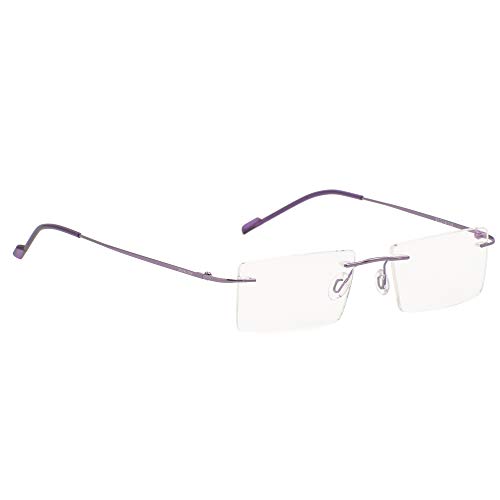 ROYAL SON Rimless Rectangular Spectacle Frame For Men And Women