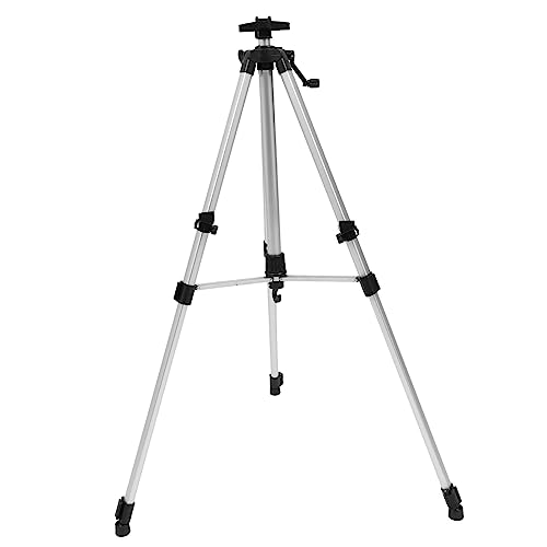 IWOWHERO sostenedor del tablero del bosquejo soportes de plato grande para exhibición arte de caballete Cámara peana monitor caballete plegable puesto de pintura estante de pintura Silver