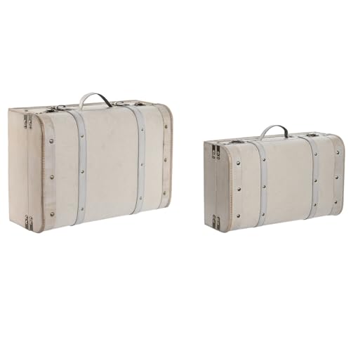 CAJA SET 2 MADERA DM POLIESTER 45X33X20 BORREGUITO