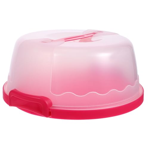 BEBEMOKO Cake Carrier with Lid and Handle Reusable Cake Container for for Cupcakes Desserts and Party Treats