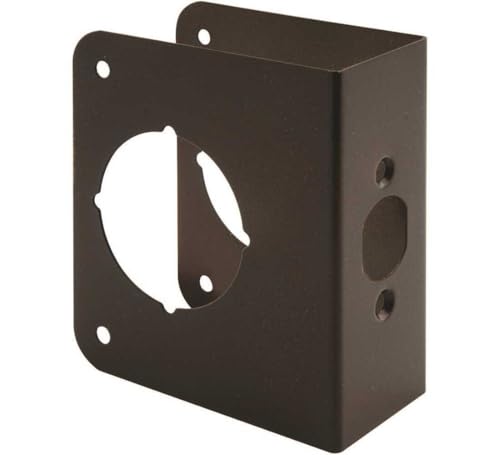 Prime-Line U 10745 Brass Lock and Door Reinforcement Plate for 1-3/4 In. Thick Doors, Bronze Finish (Single Pack) by PRIME-LINE - Image 5