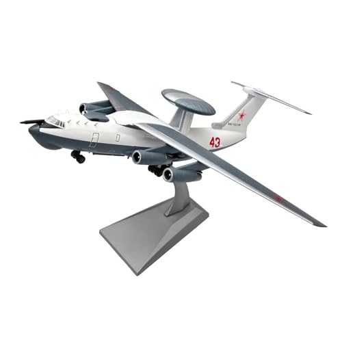 Modelo de avión Beriev A-50 soviético escala 1:200 juguete de metal fundido a presión