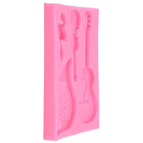 Molde para pasteles en forma de guitarra de silicona miniatura 5