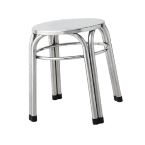 Sharplace Taburete de Bar Redondo de Metal