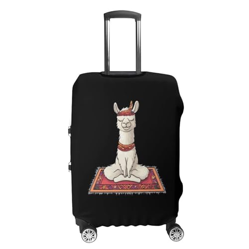 Llama Yoga Luggage Cover Suitcase Protector Travel Baggage Covers for Men Women XL4