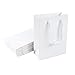 NBEADS Bolsas de Papel con Asas para Regalos de la Compra, 10 Unidades, de la Marca, Papel, Blanco, 12x5.7x16cm