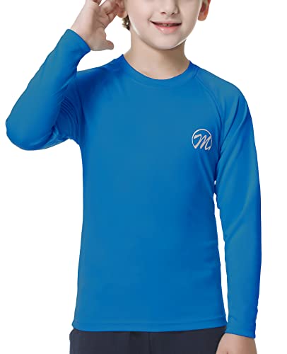 Rash Guard Enfant Manches Courtes/Longues MEETWEE - Protection UV UPF50+ Pour Natation, Surf, Plage