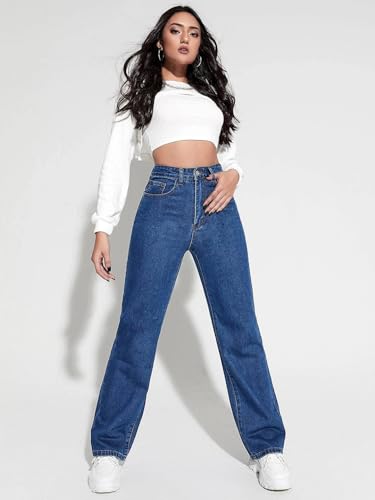 Image of KOTTY Women's High Rise Solid Regular Jeans