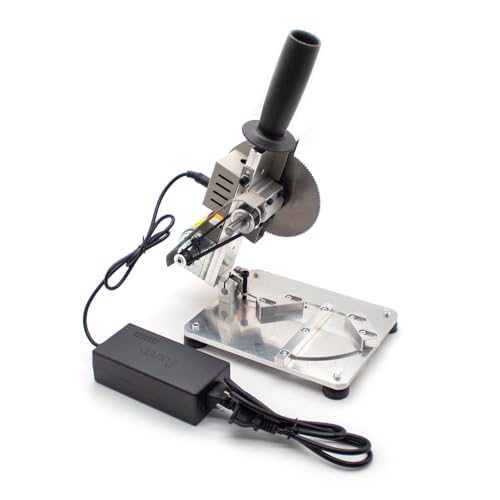 Jieotwice DIY Micro Home Portable Aluminum Alloy Cutting Machine Adjustable Speed Electric Bench Cutter 4000-9000RPM