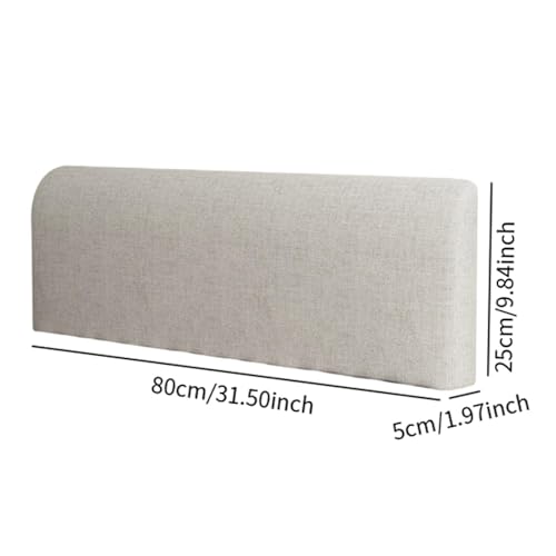 Image of Dorm Headboard Cushion for Dorm Room Decoration Modern Soft Backrest Cushion Light Gray