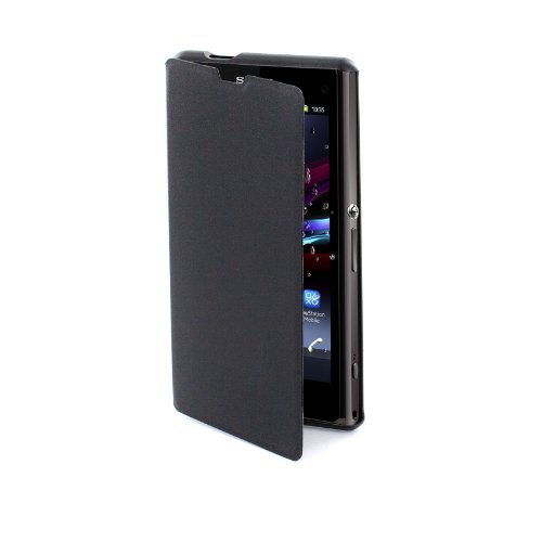MCA Easy - Mca-Muvit Funda Folio Negra Sony Xperia Z1 Compact Made for Xperia